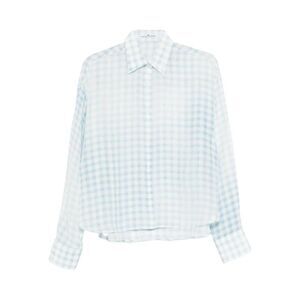 ERMANNO SCERVINO Women's Long Sleeve Button-Up Shirt Women CLEAR BLUE Shirts